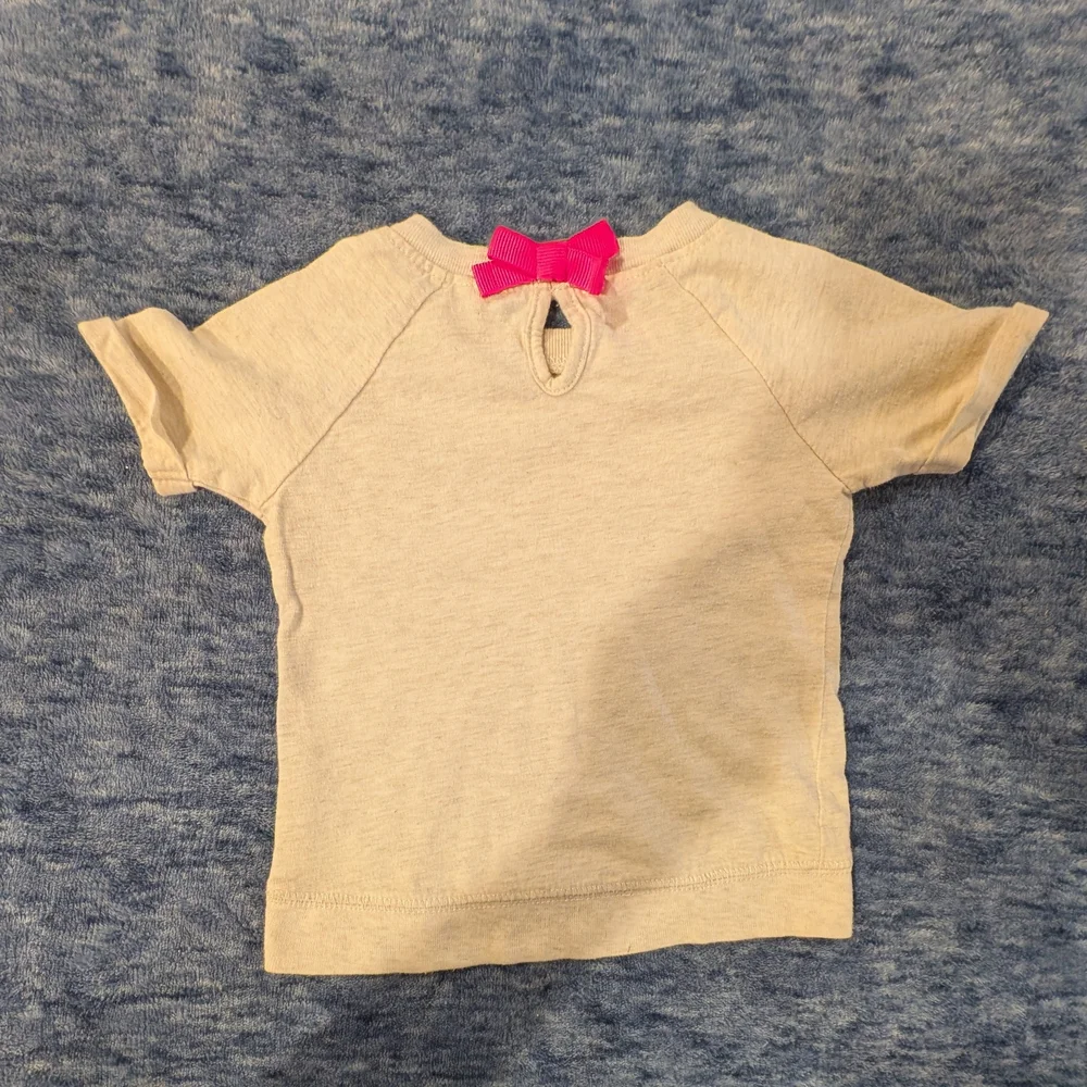 OshKosh B'gosh 6M Beige Paris Graphic Tee